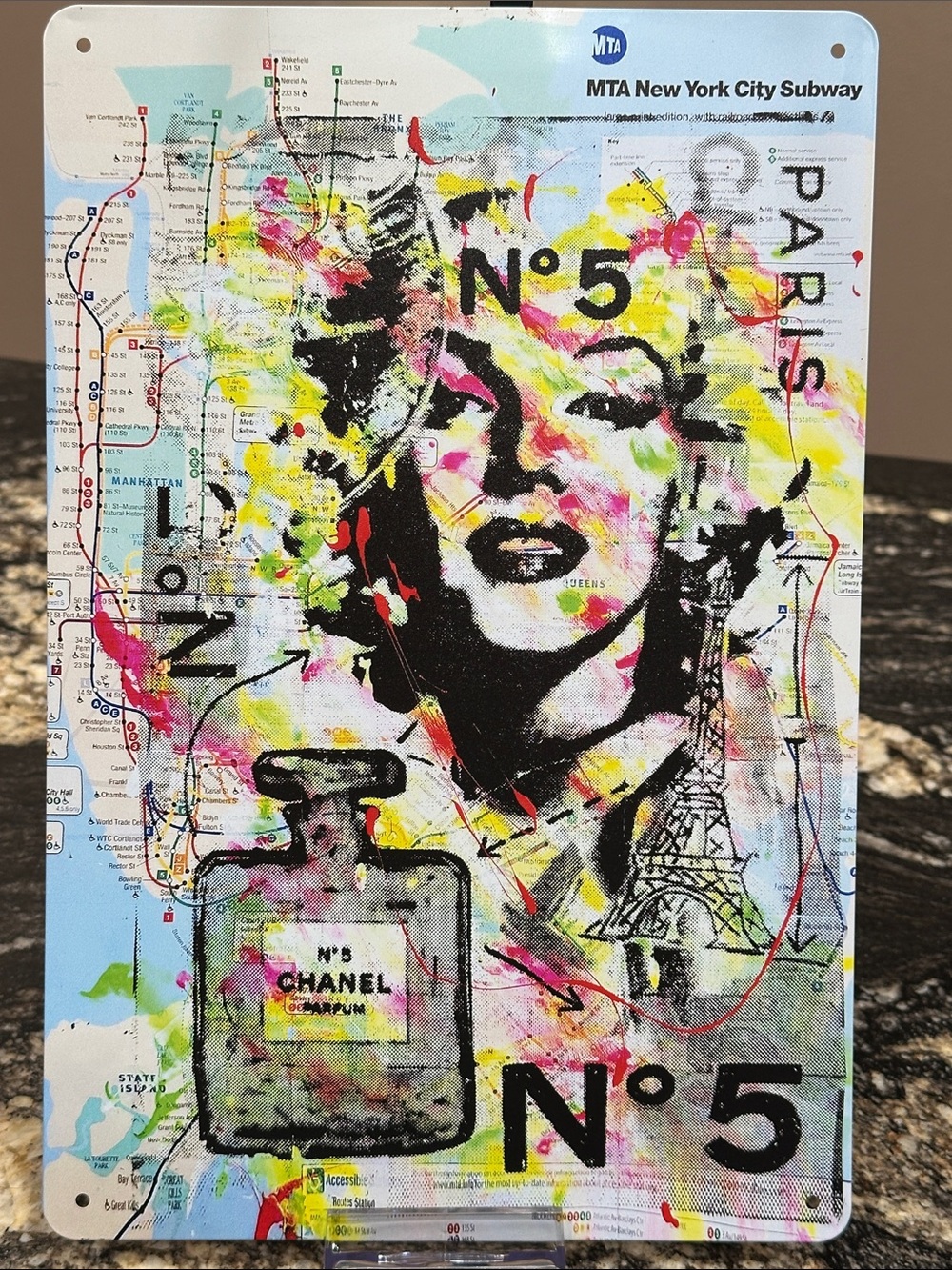 Pop Art Marilyn Plaque - Picture 3 of 3
